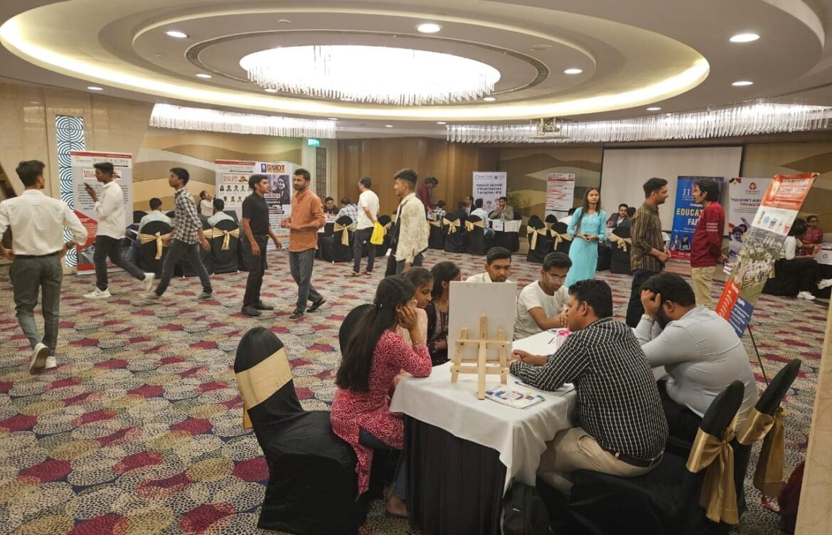 Students at Stalls